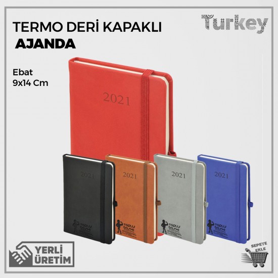 Termo Deri Kapaklı Kişiye Özel Ajanda